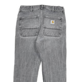 CARHARTT Mens Regular Fit Grey Denim Jeans W30 L25 Zip Casual Workwear
