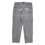 CARHARTT Mens Regular Fit Grey Denim Jeans W30 L25 Zip Casual Workwear