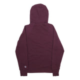 CHAMPION Mens Maroon Hoodie M Cotton Blend Pullover Classic Logo Sweatshirt