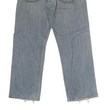 LEVI'S Mens Regular Fit Blue Denim Light Wash Jeans W32 L30 Casual Zip Closure