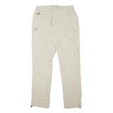 TREVOLUTION Womens Regular Beige Polyester Blend Zip Trousers W30 L31 Casual