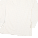 CLUB Mens Cream & Brown Check Button-Down Shirt M Lightweight Smart Casual