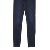 LEVI'S 710 Womens Jeans Blue Slim Skinny Denim Raw W26 L29 Stretch Cotton Blend