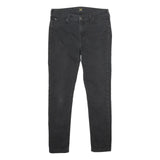 LEE Womens Jeans Black Slim Skinny Denim W28 L27 Zip Cotton Blend Casual