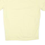TOMMY HILFIGER Mens Yellow Polo Shirt XL Cotton Blend Short Sleeve Plain Basic
