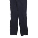 TOMMY HILFIGER Womens Slim Navy Blue Cotton Blend Zip Trousers W30 L30