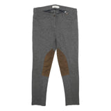HENRY COTTONS Womens Viscose Blend Grey Regular W32 L28 Trousers Zip Closure