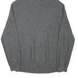 DKNY Mens Grey Pullover Relaxed Fit Cotton Blend Jumper High Neck Basic Knit M