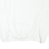 CHAMPION Mens White Cotton Blend Crew Neck M Plain Pullover Sweatshirt