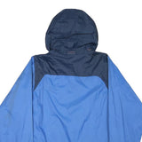 COLUMBIA Mens Blue Navy Outdoor Jacket S Nylon Plain Hooded Zip