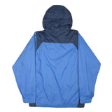 COLUMBIA Mens Blue Navy Outdoor Jacket S Nylon Plain Hooded Zip