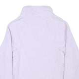 CHAMPION Womens Lilac Cream Zip Jacket S Polyester Blend Fleece Stylish