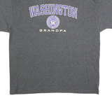 CHAMPION Mens Grey Washington Grandpa Graphic T-Shirt XL Crew Neck Short Sleeve