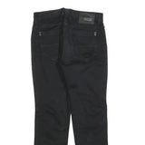GAUDI Womens Cotton Blend Black Regular Fit Straight Leg Trousers W28 L30