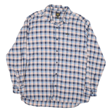 LEE Mens Blue & Pink Check Shirt XL Cotton Blend Casual Long Sleeve