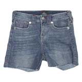 TRUE RELIGION Womens Denim Blue Casual Shorts XS W26 Stylish Relaxed Fit