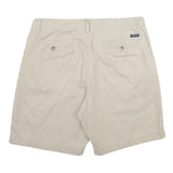 CHAPS Mens Shorts Beige Casual Plain L W34 Classic Cotton Summer
