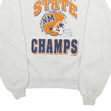 JERZEES Mens White 1996 State Champs Football Crew Neck XL Cotton Blend Pullover