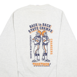 JERZEES Mens White 1996 State Champs Football Crew Neck XL Cotton Blend Pullover