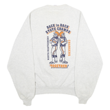 JERZEES Mens White 1996 State Champs Football Crew Neck XL Cotton Blend Pullover