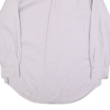 RALPH LAUREN Mens White & Pink Stripe Shirt L Classic Fit Cotton Long Sleeve