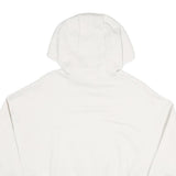 NIKE Womens White Hoodie XS Cotton Blend Pullover Logo Drawstring Hood