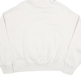 NIKE Womens White Hoodie XS Cotton Blend Pullover Logo Drawstring Hood