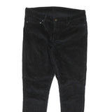 LEVI'S Womens Cotton Blend Black Slim Skinny Trousers W32 L28 Zip Closure