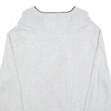 NAUTICA Mens Grey Cotton Blend Plain Jumper Crew Neck Basic Knit XL Casual