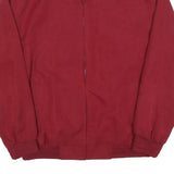 KINGFIELD Mens Red Jacket L Polyester Plain Zip Bomber Casual Outerwear