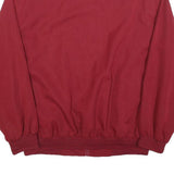 KINGFIELD Mens Red Jacket L Polyester Plain Zip Bomber Casual Outerwear