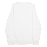 LEVI'S Mens White S Cotton Crew Neck Sweatshirt Palm Tree Print Casual