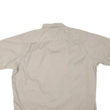 WRANGLER Mens Beige Short Sleeve Shirt M Cotton Blend Casual Button Up