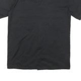 DICKIES Mens Black Work Shirt Cotton Blend Short Sleeve M Utility Casual