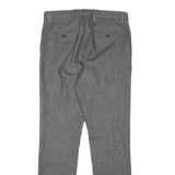 TOMMY HILFIGER Mens Grey Slim Straight Trousers Cotton Blend W30 L30 Formal
