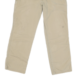 CARHARTT Mens Jeans Beige Relaxed Straight Cotton Blend W34 L27 Workwear Zip
