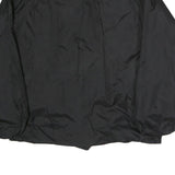 CARDINAL Mens Black Nylon Button Jacket L Plain Casual Lightweight Windbreaker