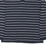 TOMMY HILFIGER Womens Navy Blue Plain V-Neck Basic Knit L Cotton Blend Jumper