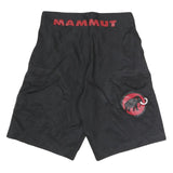 MAMMUT Mens Shorts Black Polyester Blend M W30 Outdoor Logo
