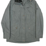 JACK WOLFSKIN Womens Grey Jacket M Polyester Blend Plain Zip Outdoor Hooded