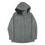 JACK WOLFSKIN Womens Grey Jacket M Polyester Blend Plain Zip Outdoor Hooded