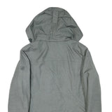 JACK WOLFSKIN Womens Grey Jacket M Polyester Blend Plain Zip Outdoor Hooded
