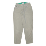 CAPPOPERA Womens Cotton Blend Beige Relaxed Tapered Trousers W27 L27 Casual