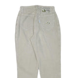 CAPPOPERA Womens Cotton Blend Beige Relaxed Tapered Trousers W27 L27 Casual