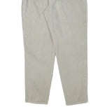 CAPPOPERA Womens Cotton Blend Beige Relaxed Tapered Trousers W27 L27 Casual