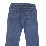 DICKIES Mens Blue Regular Straight Leg Denim Cotton Blend Medium W38 L30