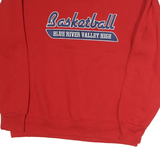 RUSSELL ATHLETIC Mens Red Basketball Blue River Valley Crew Neck L Cotton