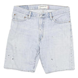 LEVI'S Mens Shorts Blue Straight Fit Denim L W34 Casual Stylish