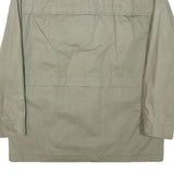 VALMELINE Mens Beige Jacket M Polyester Blend Plain Zip Lightweight Utility