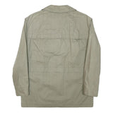 VALMELINE Mens Beige Jacket M Polyester Blend Plain Zip Lightweight Utility